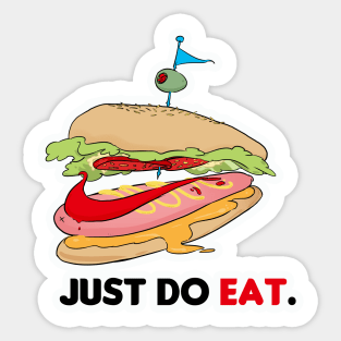 just do eat. Sticker